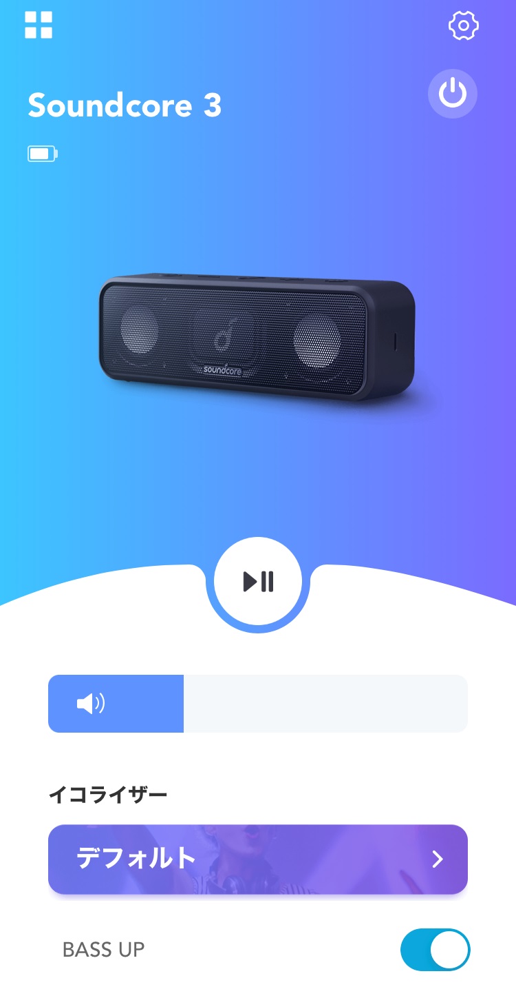 Bluetooth スピーカーAnker「SOUNDCORE３」アプリ対応