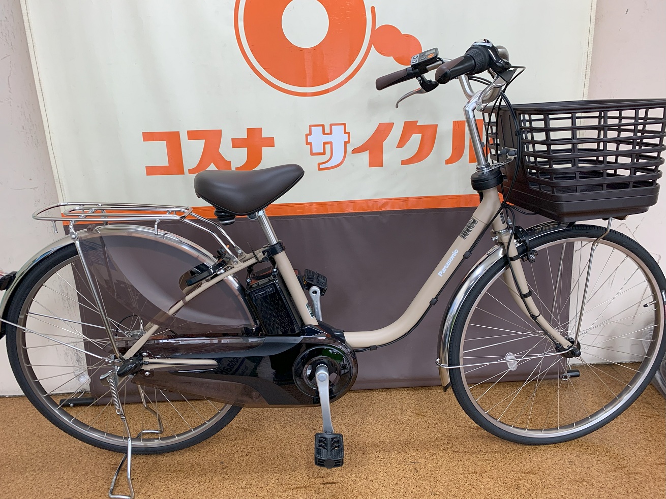 2025年パナソニック電動アシスト自転車ショッピングモデル「ビビDX」マッオーツベージュカラー