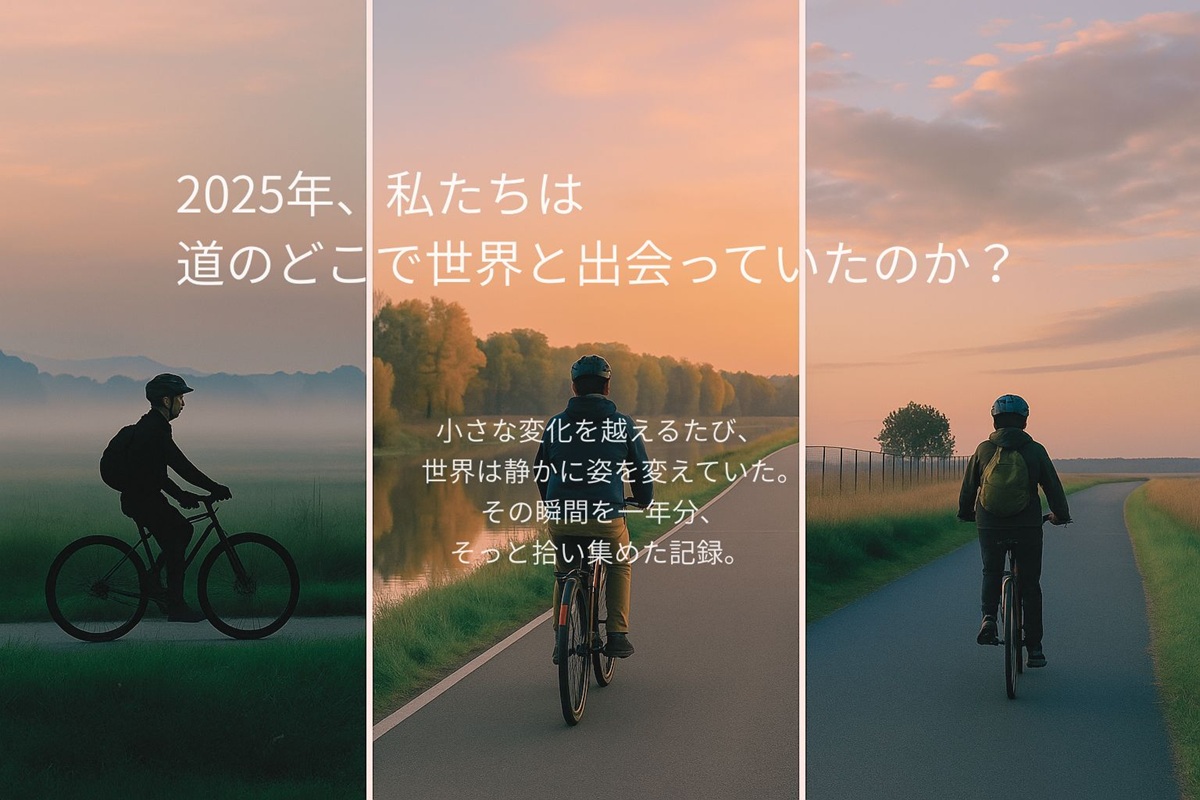 光・風・影の変化によって景色が切り替わる瞬間を捉えた3枚の風景写真。2025年の道で出会った“小さな境界”を象徴している。